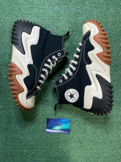 Converse run star motion black gum honey 10.5men/12women