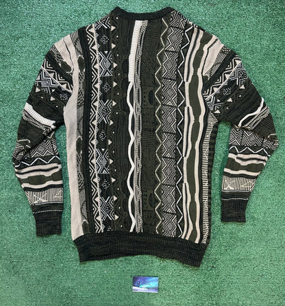 Vintage 1990s coogi 3D style knit crewneck