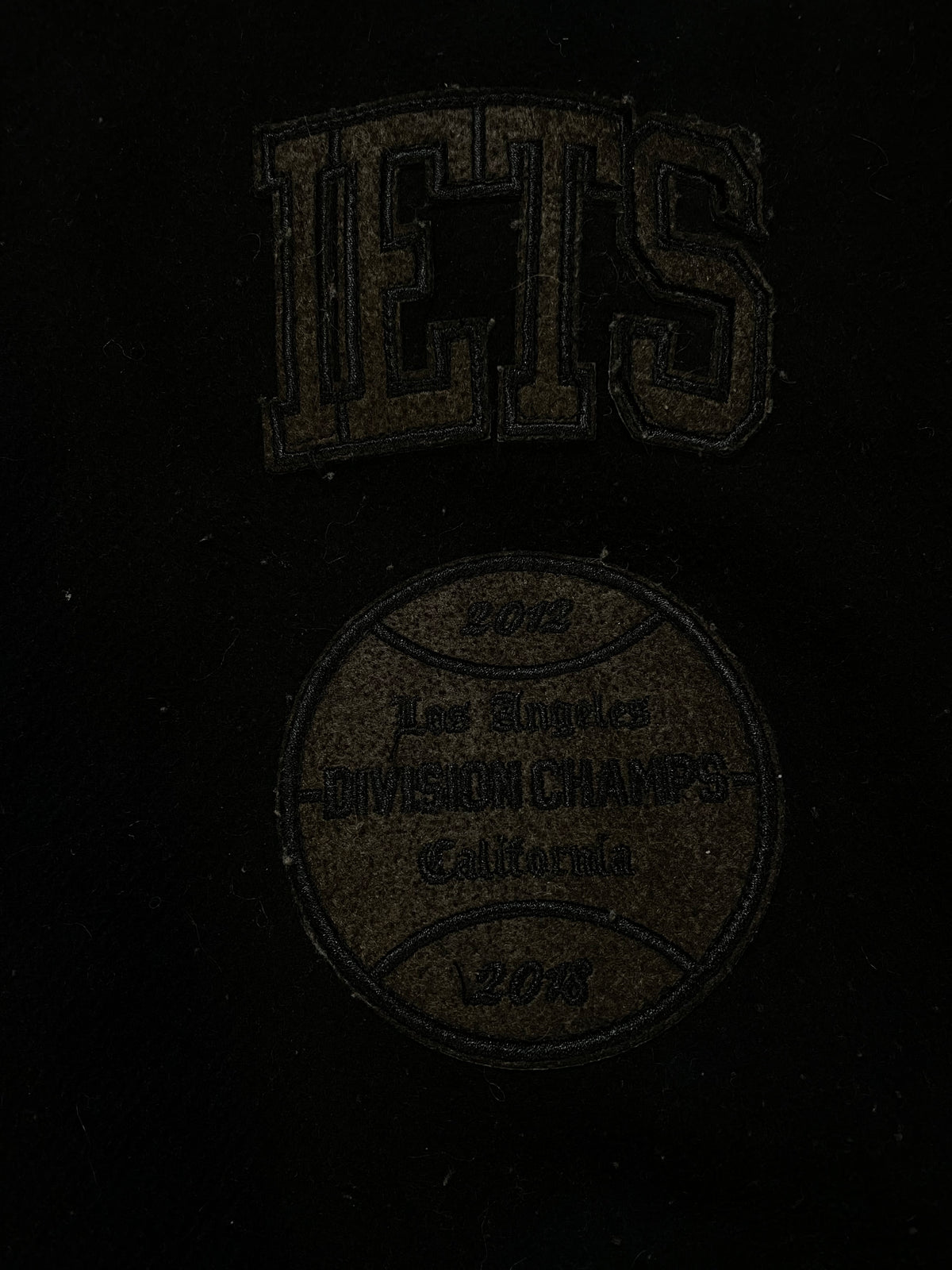 Black & brown suede Jets jacket