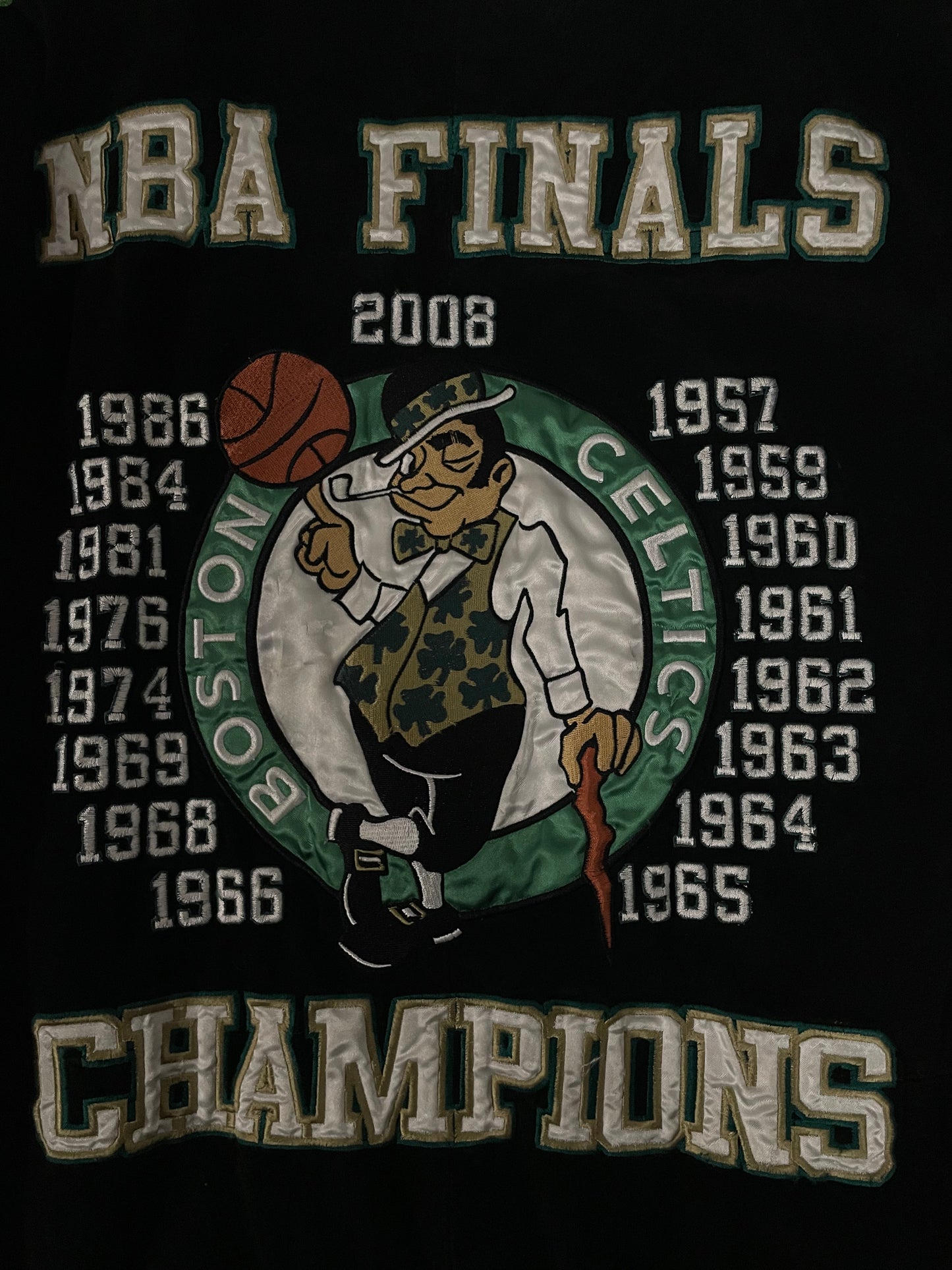 Vintage 2000s Boston Celtics suede jacket