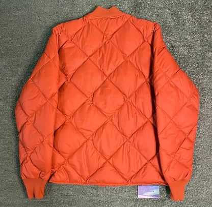 Vintage Eddie Bauer quilted orange jacket