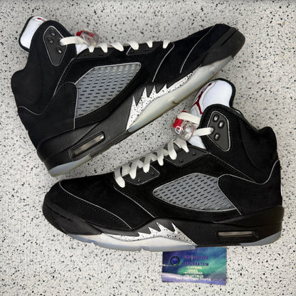 Jordan 5 Black Metallic Reimagined 9 Men “Preowned”
