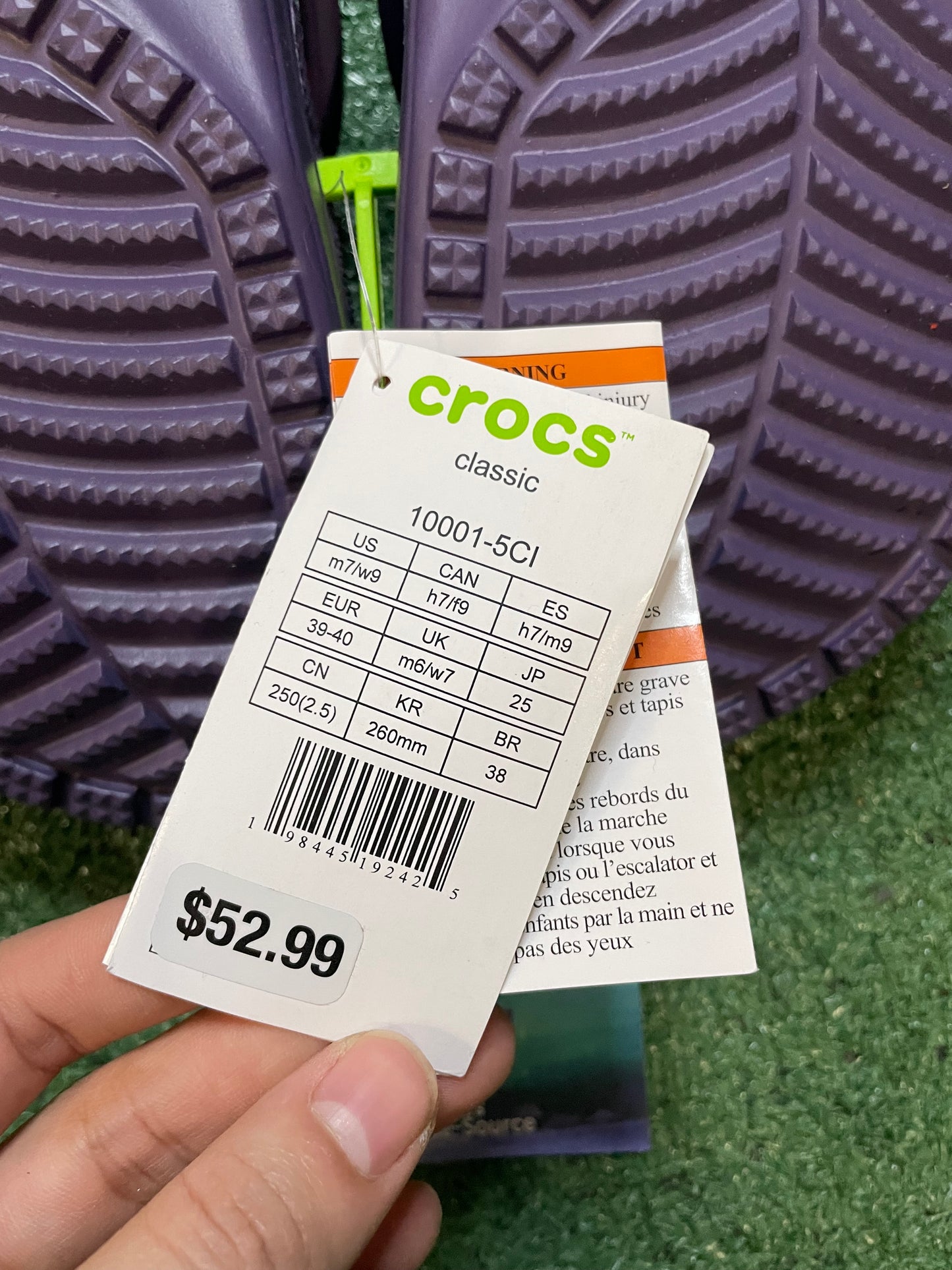 Classic clog nightshade with jibbitz charms crocs