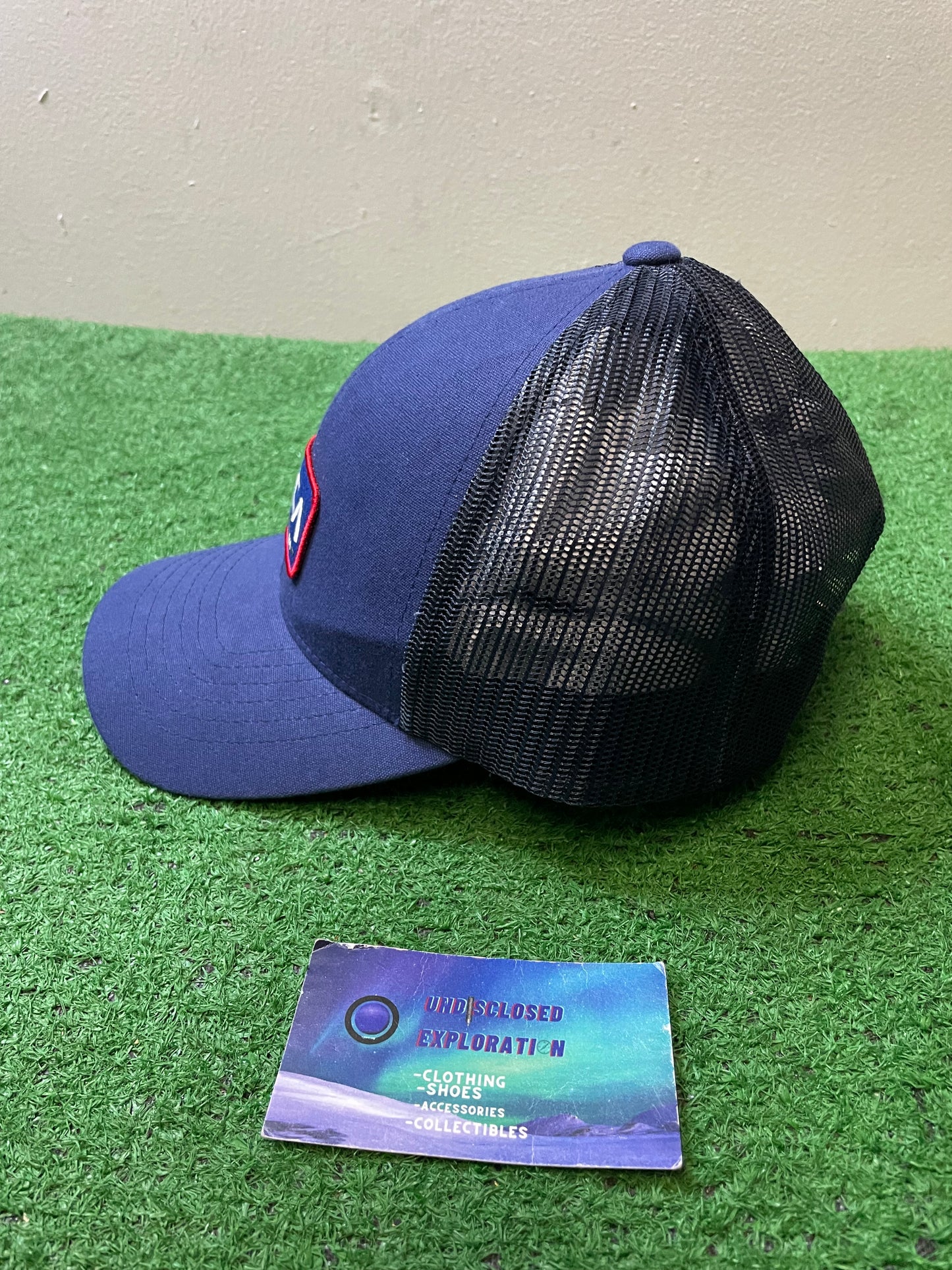 RVCA ticket mesh blue hat