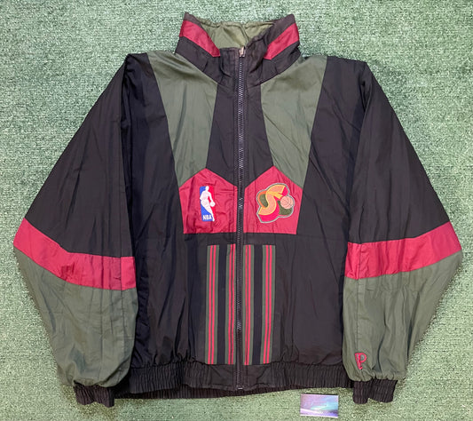 Vintage 1990s Seattle Sonics Reversible pro player jacket