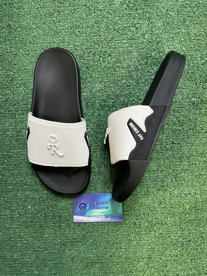 Raf Simons black and white astra slides