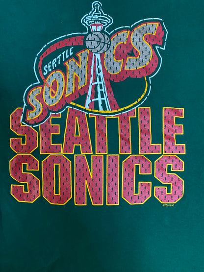 Vintage 1990s Seattle sonics tee