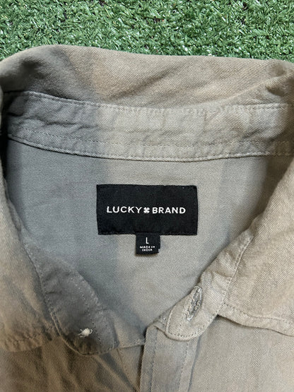 Lucky brand grey button up
