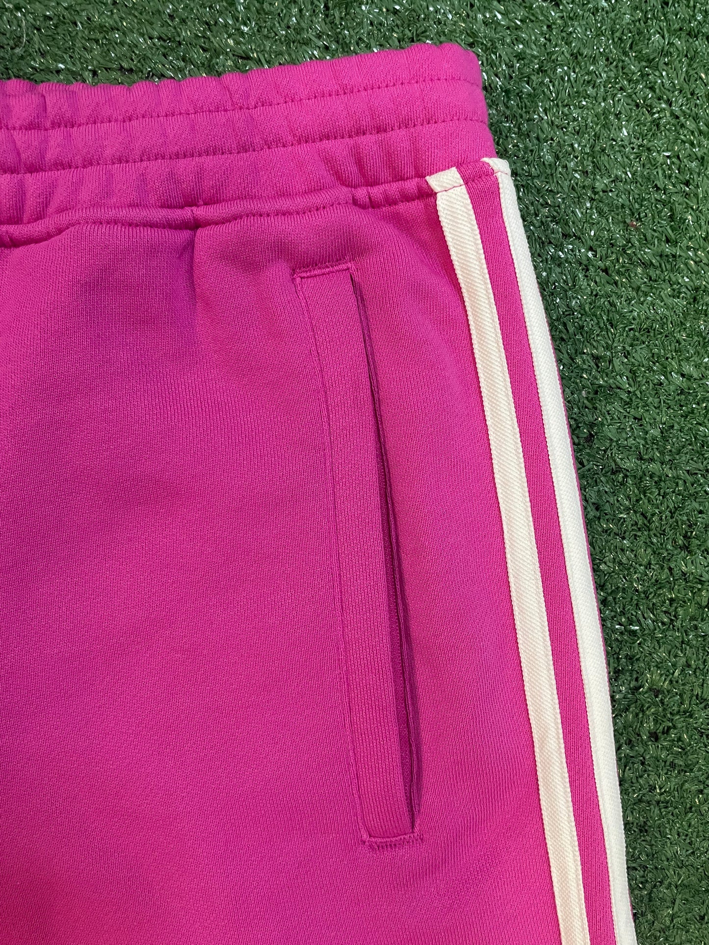 Adidas 3 stripe Fuchsia shorts