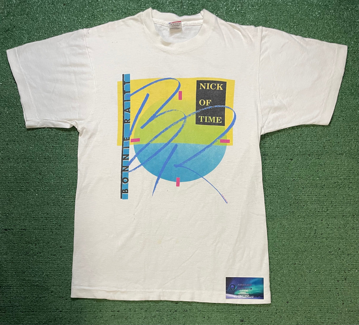 Vintage 1980s Bonnie Raitt Nick of time tour tee