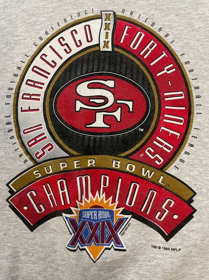 Vintage 1990s San Francisco Forty-Niners Super Bowl champions XXIX crewneck
