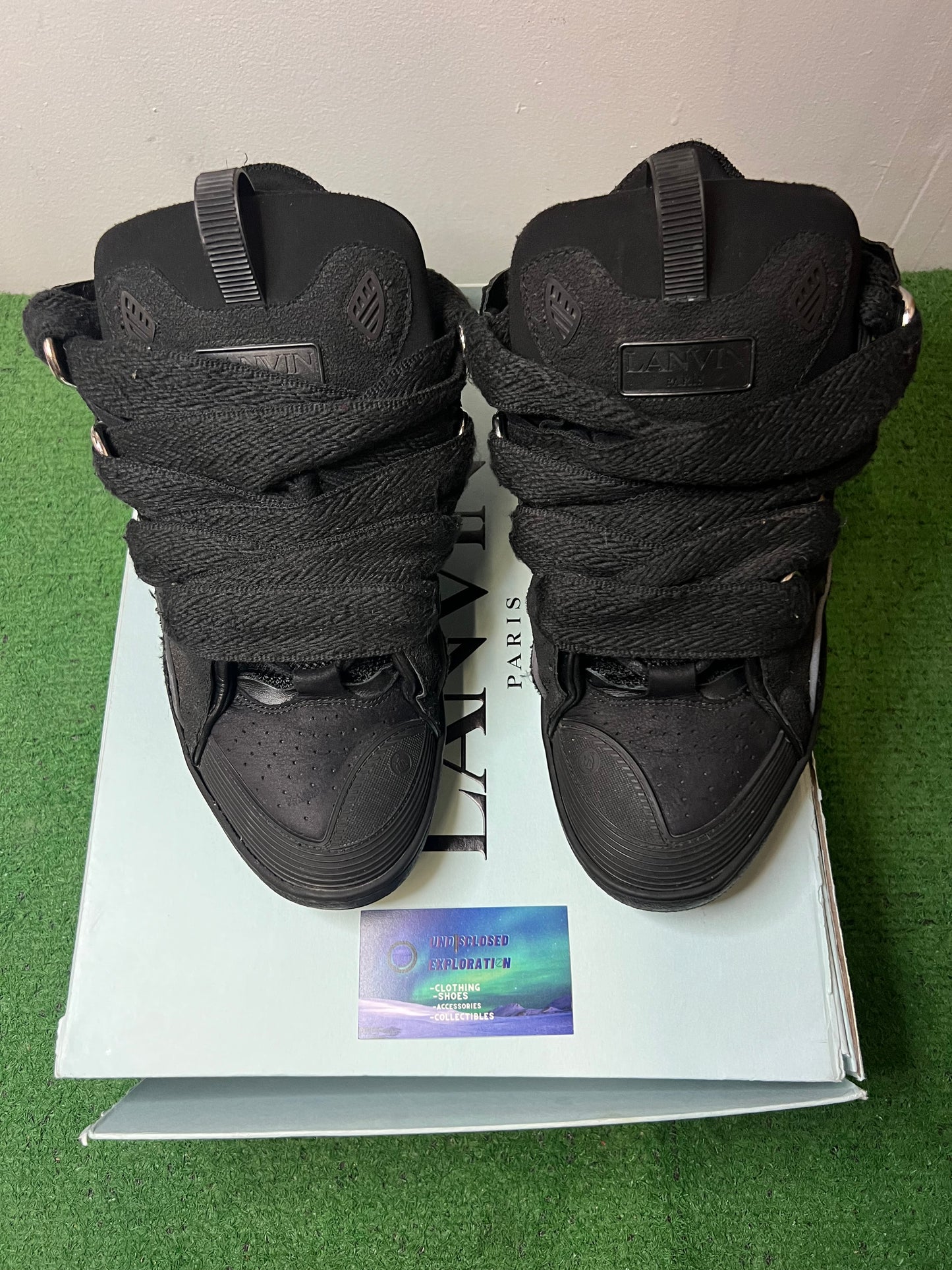 Lanvin Curb black Sneakers size 12men/13.5women(EU 45)