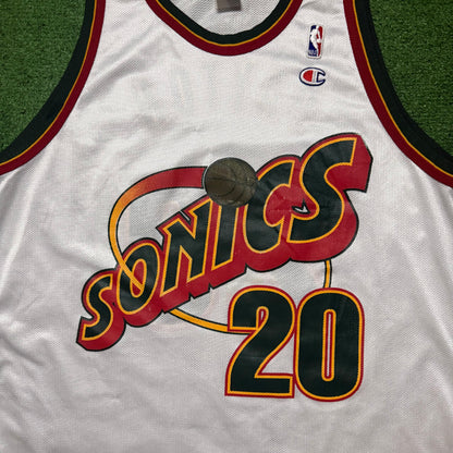 Vintage Seattle SuperSonics Gary Payton Jersey Champion