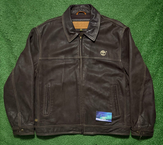 Vintage Timberland Leather Jacket