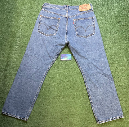 Vintage 1990s Levi 501 blue jeans