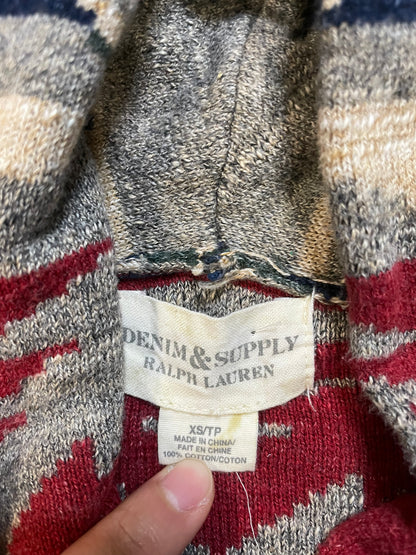 Denim & Supply Ralph Lauren Aztec Southwest Navajo Shawl Collar Cardigan