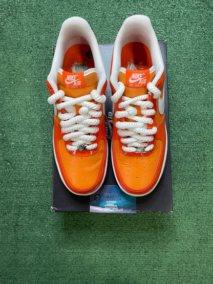 Nike Air Force 1 low orange white size 9.5men/11women
