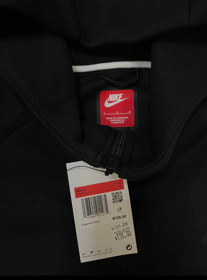 Nike tech fleece black hoodie