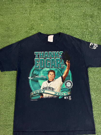 Vintage 2000s Seattle mariners Edgar Martinez  farewell tee