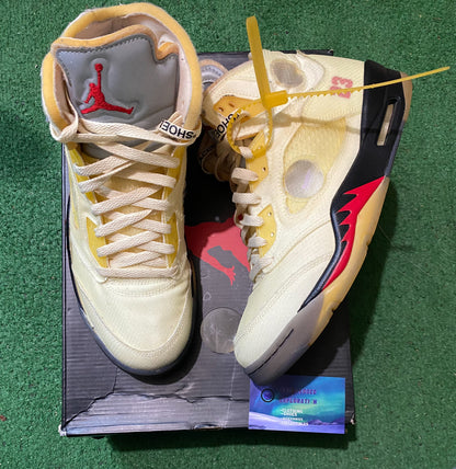 Off white Jordan 5 sail size 10.5