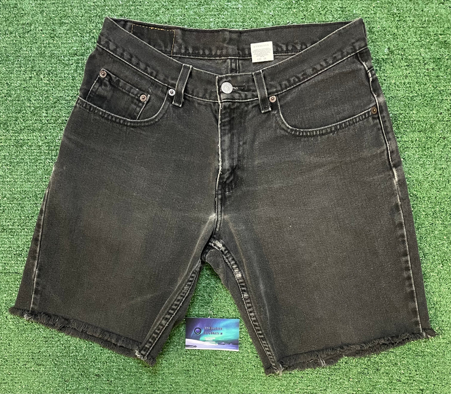 Vintage Levi 550 black Jean shorts