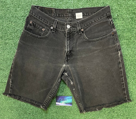 Vintage Levi 550 black Jean shorts