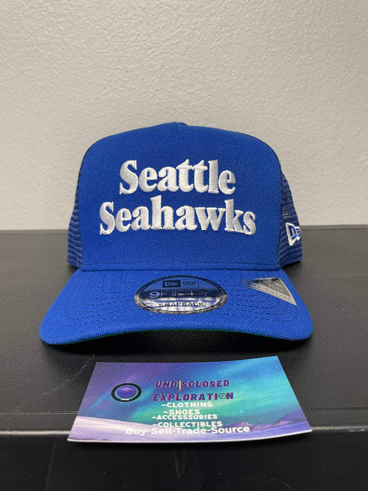 Seattle Seahawks royal blue and white hat