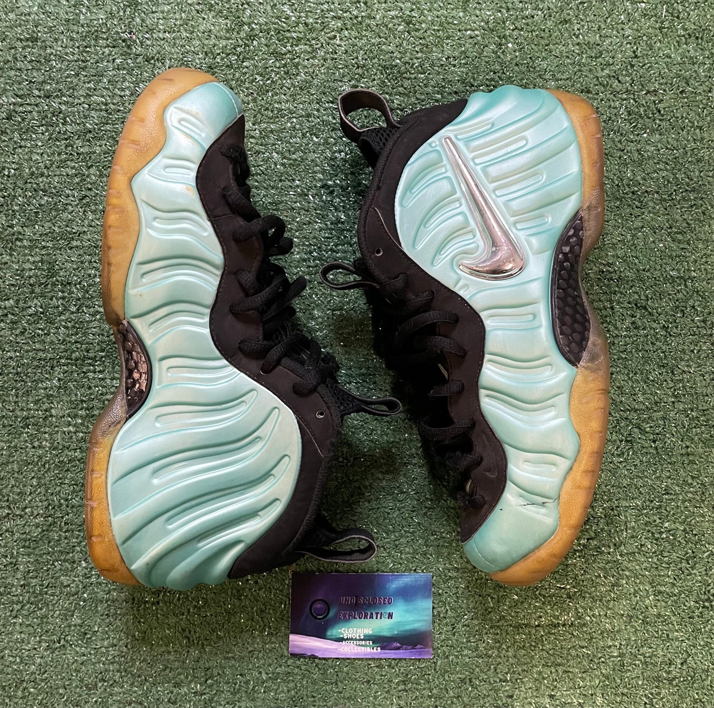 Nike Foamposite pro island green size 8men/9.5women