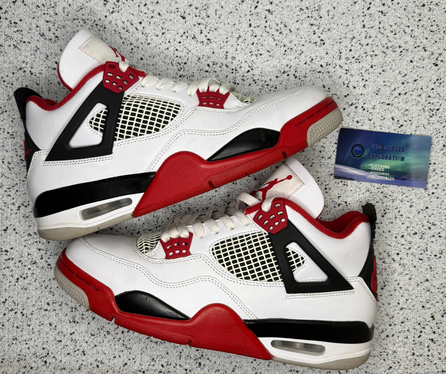 Jordan 4 Fire Red 9 Men/10.5 Women “Preowned”