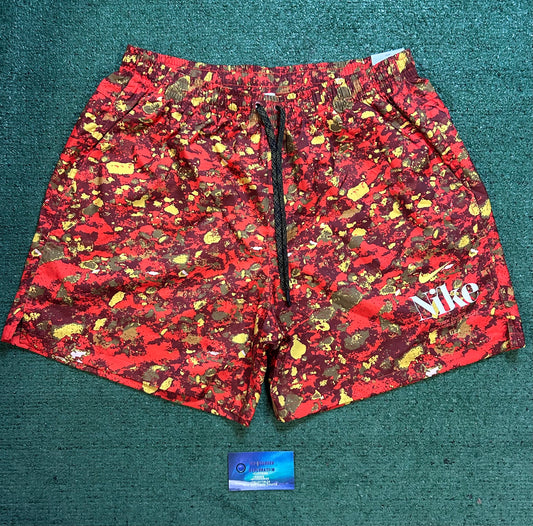 Nike woven orange trek divison shorts