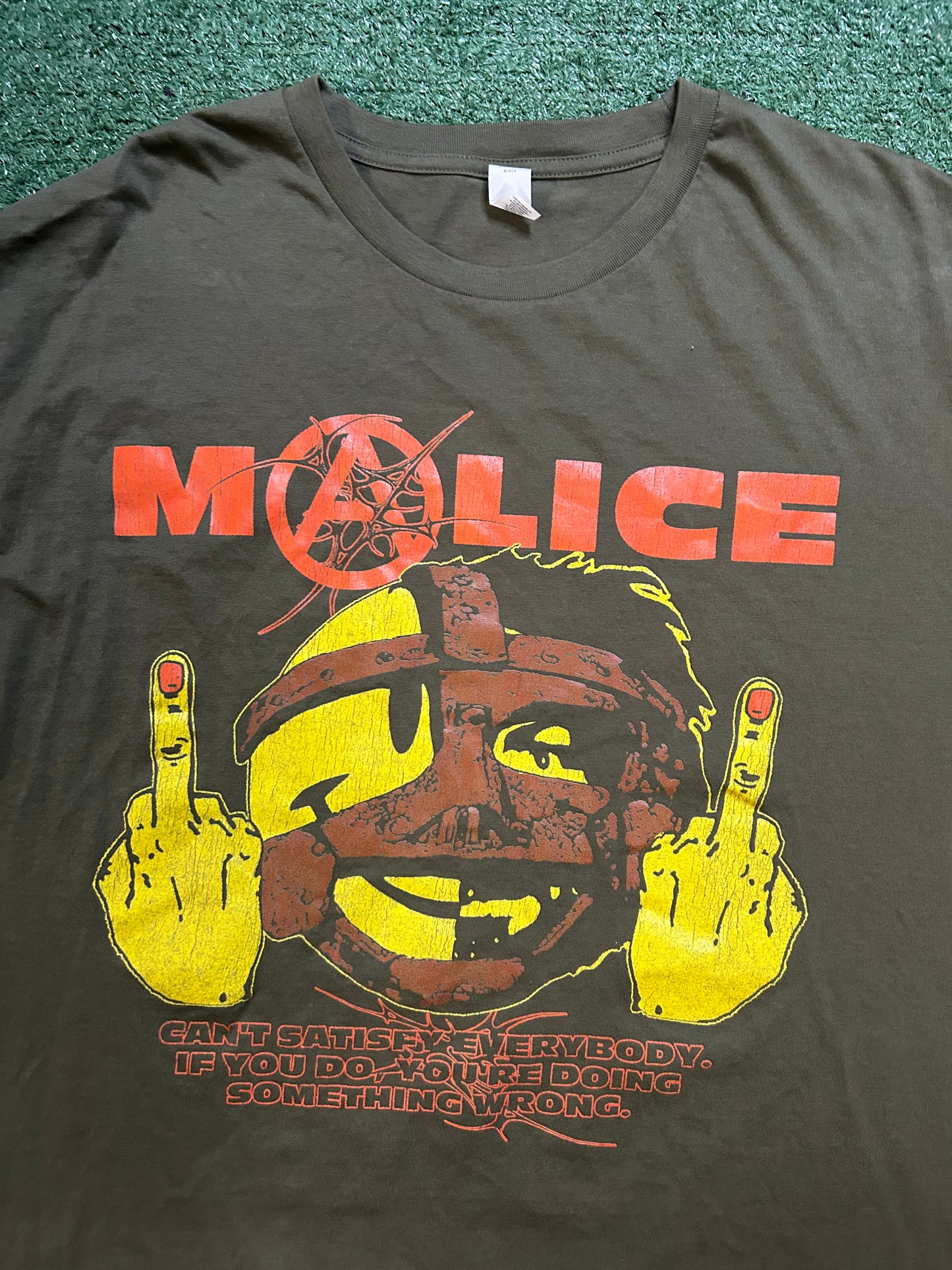 Malicewear olive green tee