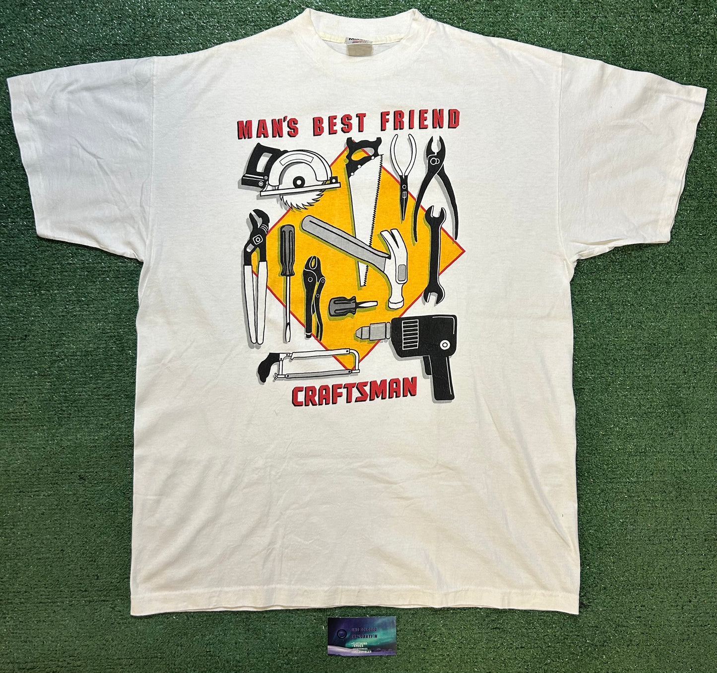 Vintage 1990s Craftsman man’s best friend tee