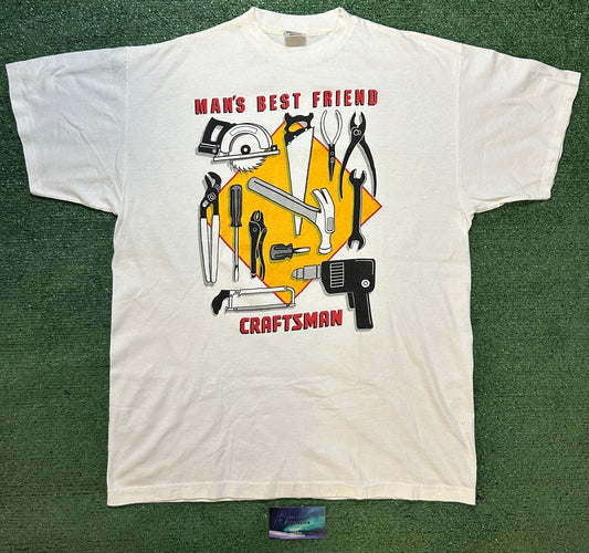 Vintage 1990s Craftsman man’s best friend tee