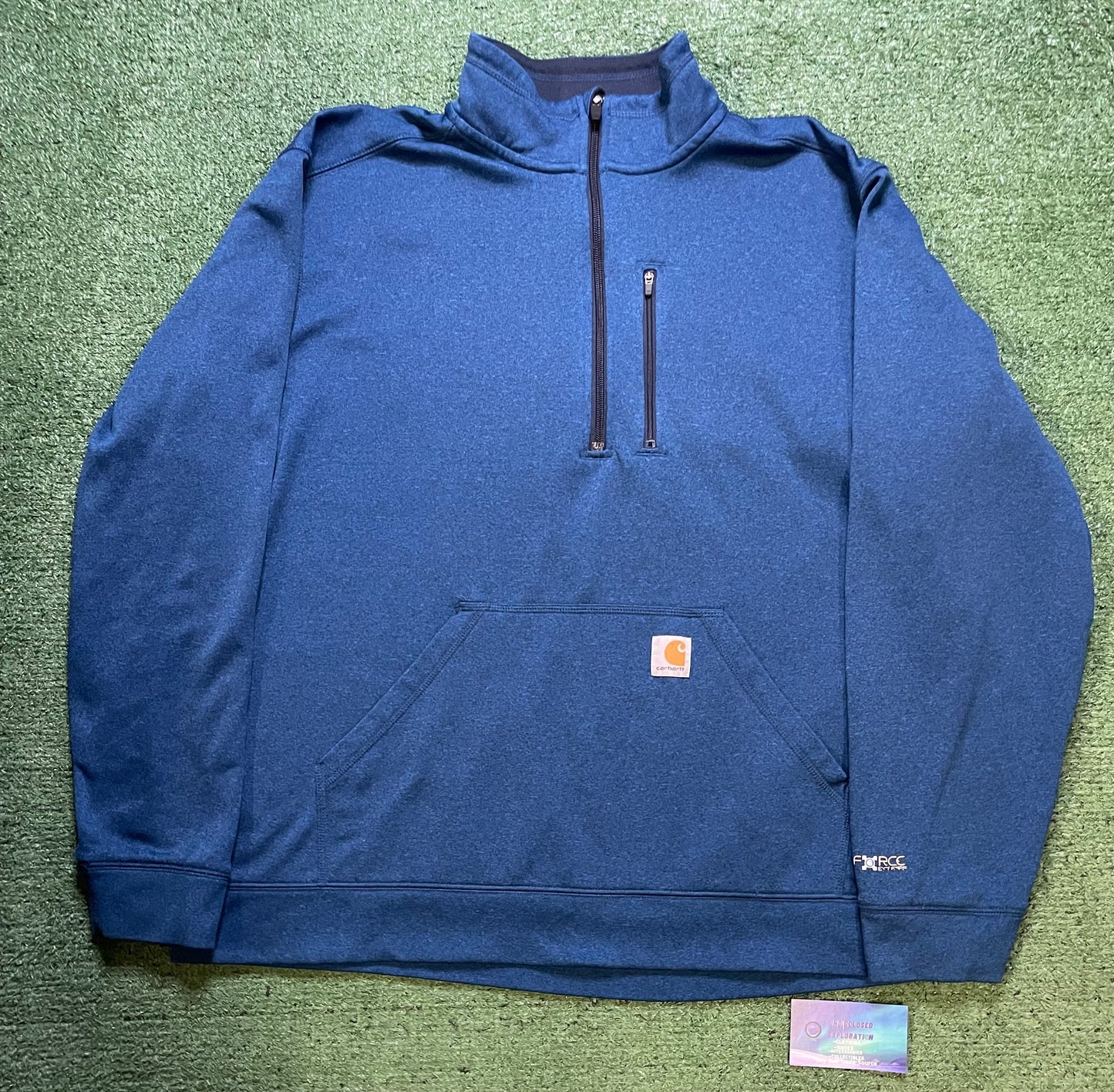 Carhartt blue quarter zip