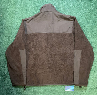 Brown fleece zip up