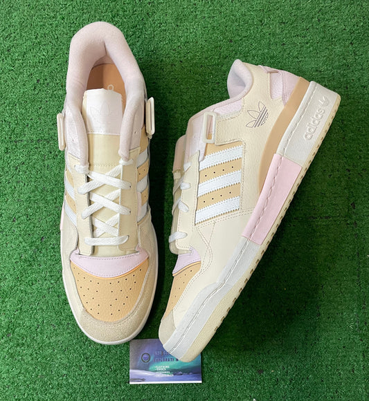 Adidas forum exhibit low ecru tint halo amber