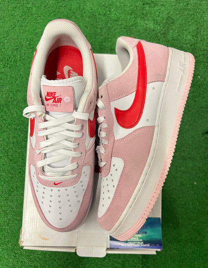 Nike Air Force 1 low Valentine’s Day love letter size 11men/12.5women