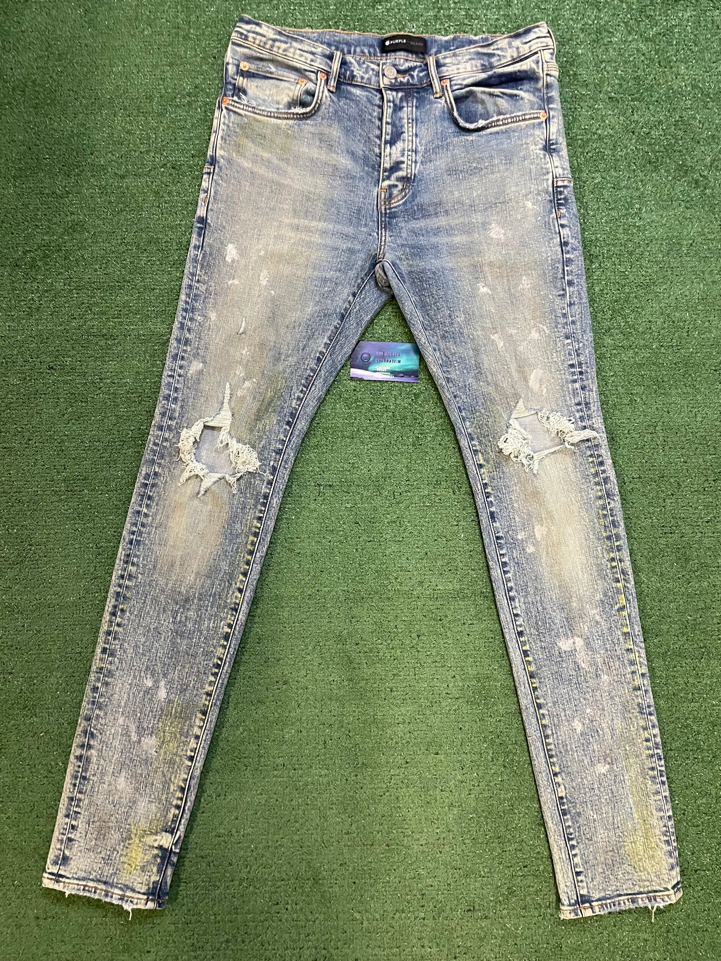 Purple Brand light blue vintage jeans