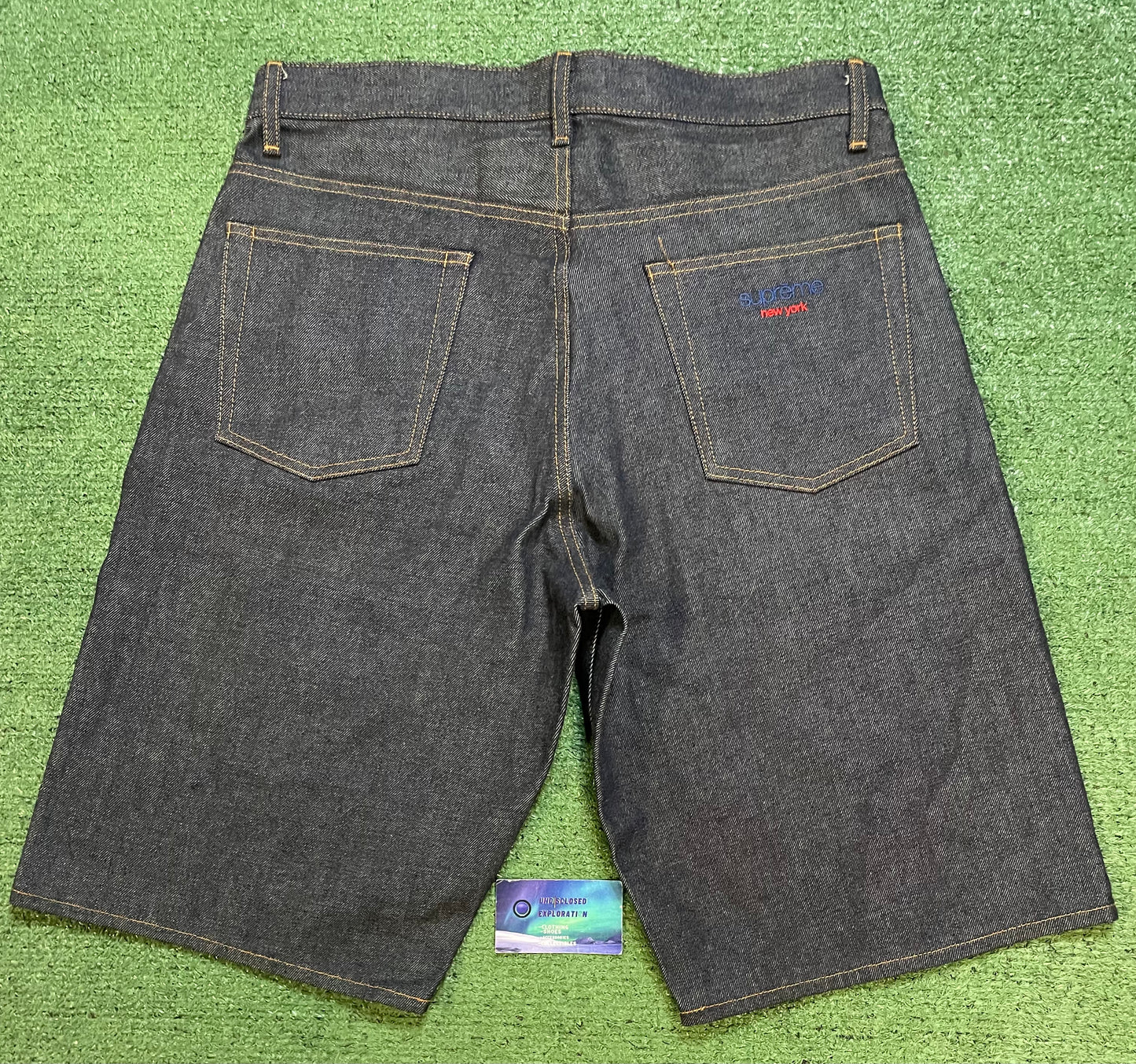 Supreme selvedge denim jean shorts