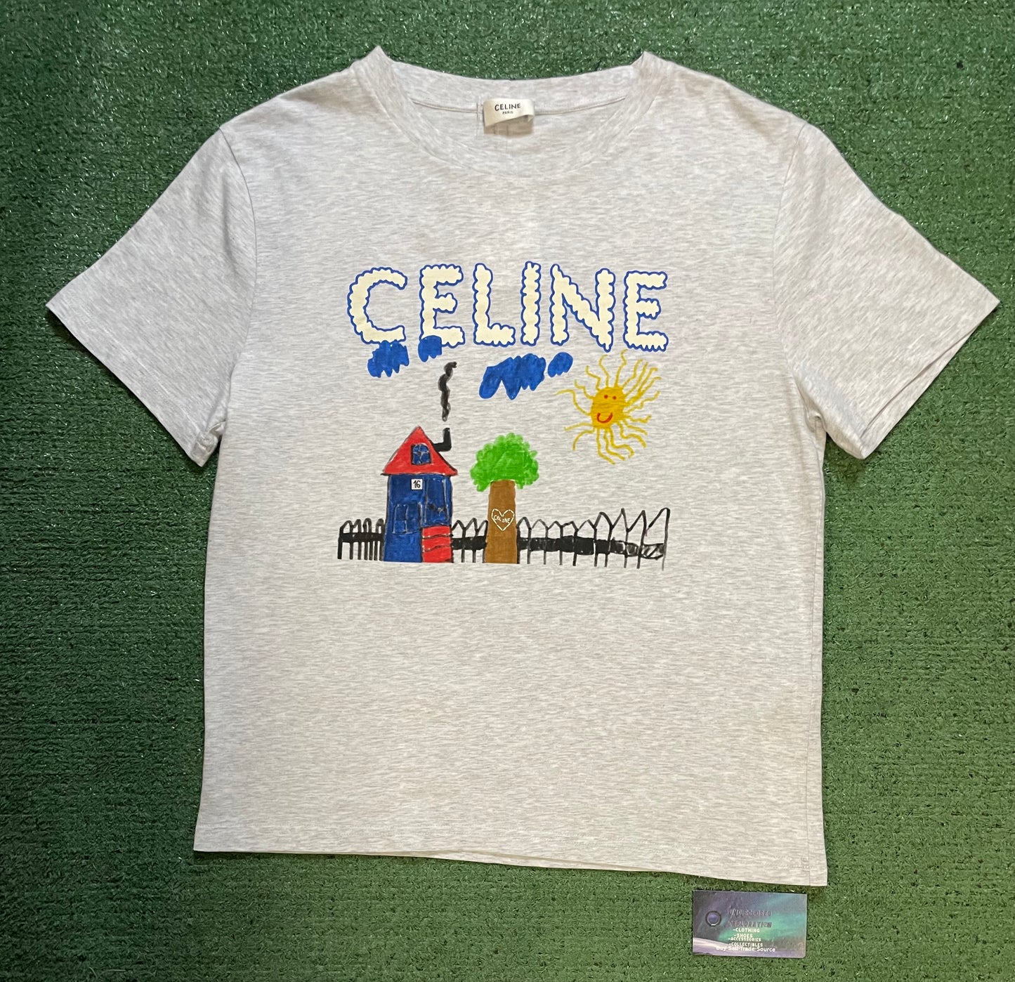 Celine pale multicolor tee