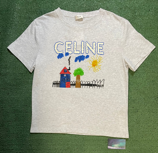 Celine pale multicolor tee