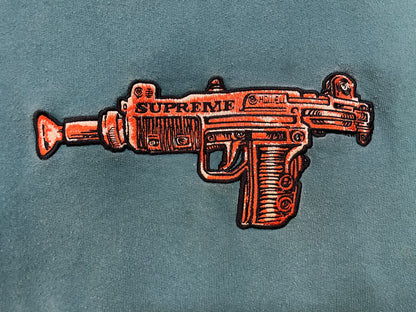 Supreme toy uzi dark teal hoodie