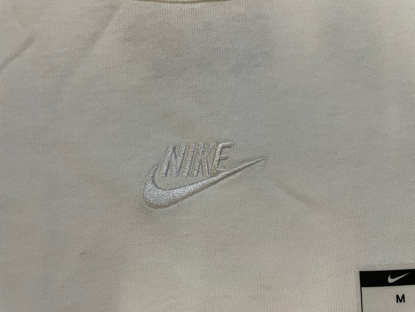 Nike embroidered white center swoosh tee