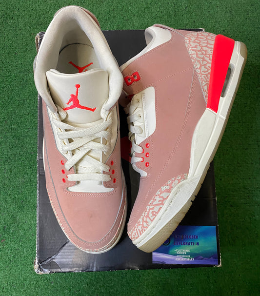 Jordan 3 rust pink size 9.5men/11women