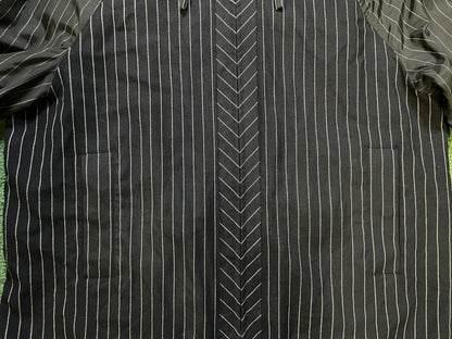 Burberry navy and white pinstripe jacket