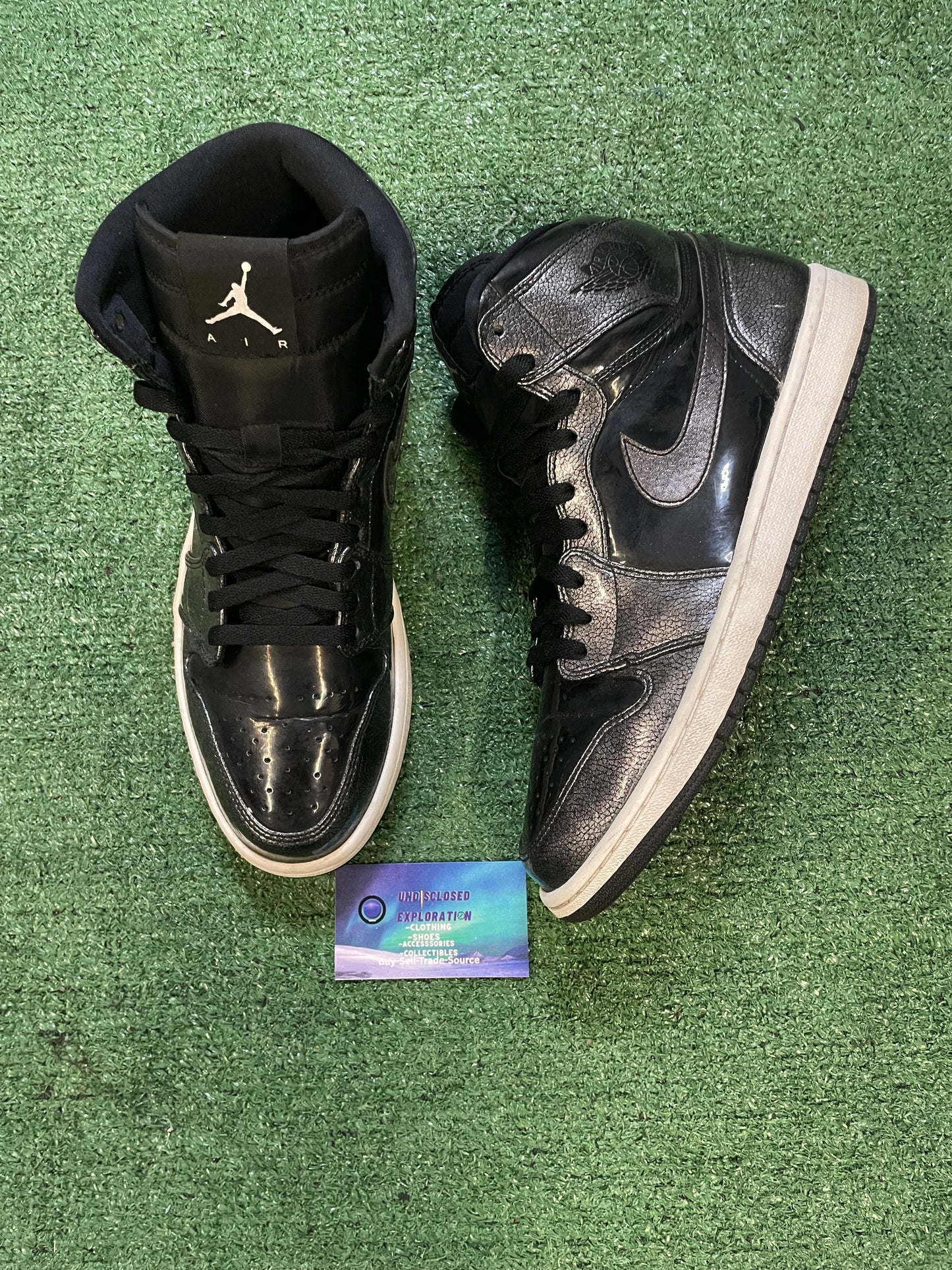 Air Jordan 1  Black Patent anti gravity size 11men/12.5women