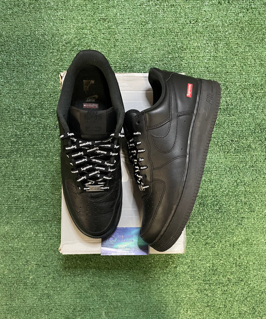 Nike Air Force 1 low black supreme size 11men/12.5women