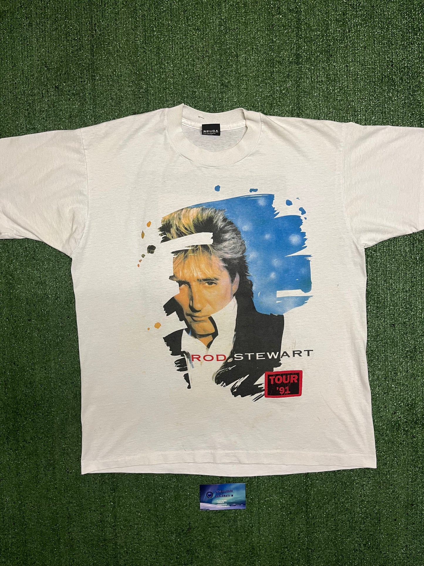 Vintage 1991 rod Stewart tour tee