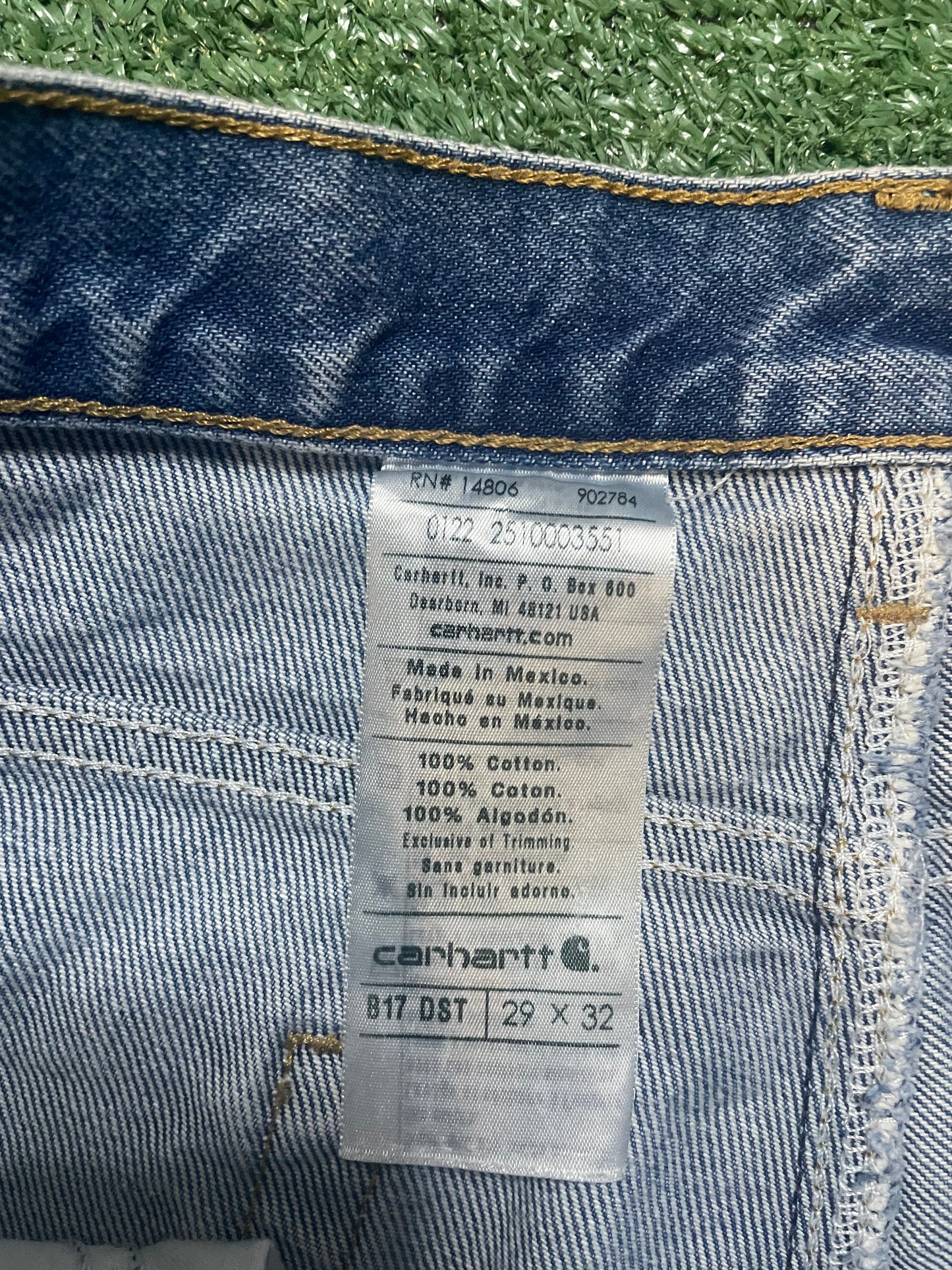 Carhartt straight leg blue jeans