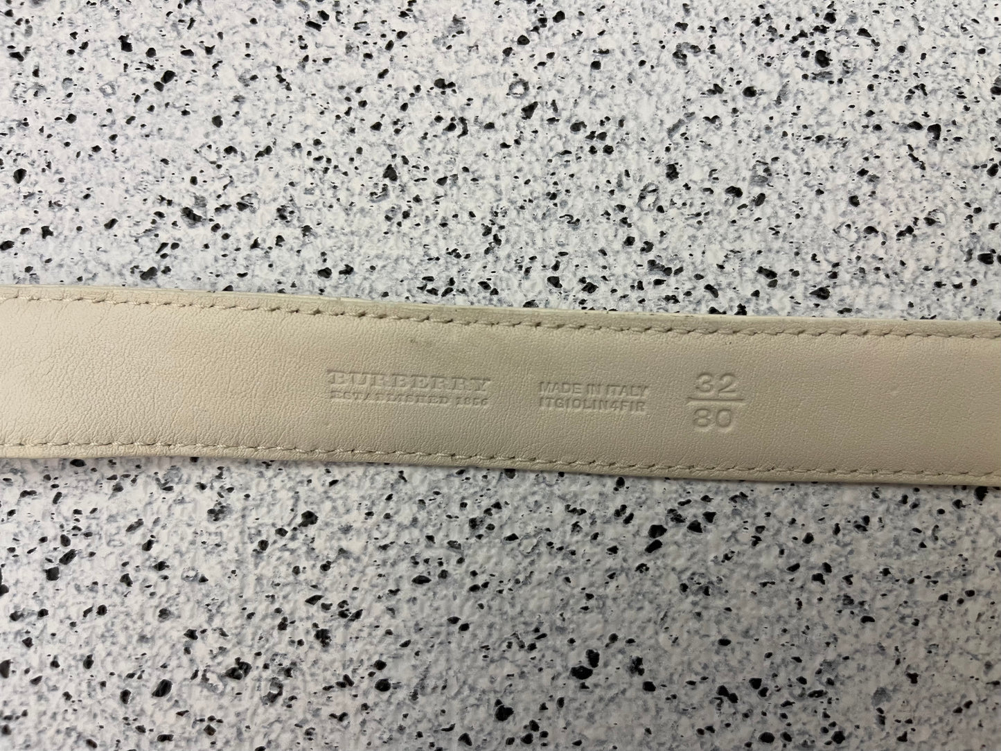 Burberry White Belt